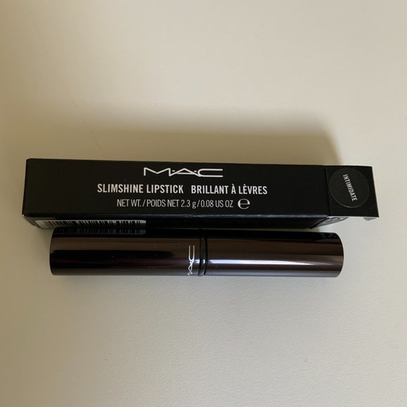 MAC Cosmetics Slimshine Lipstick INTIMIDATE Cool Plum-Pink RARE - Picture 4 of 11